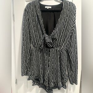 Black and white Romper